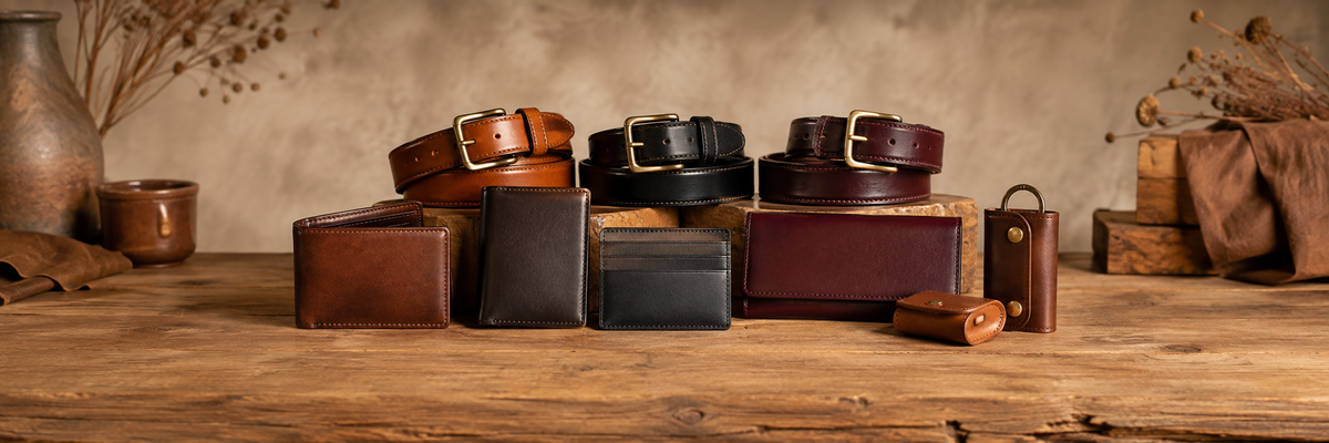 Joyreap genuine leather belts, wallets, card holders and accessories