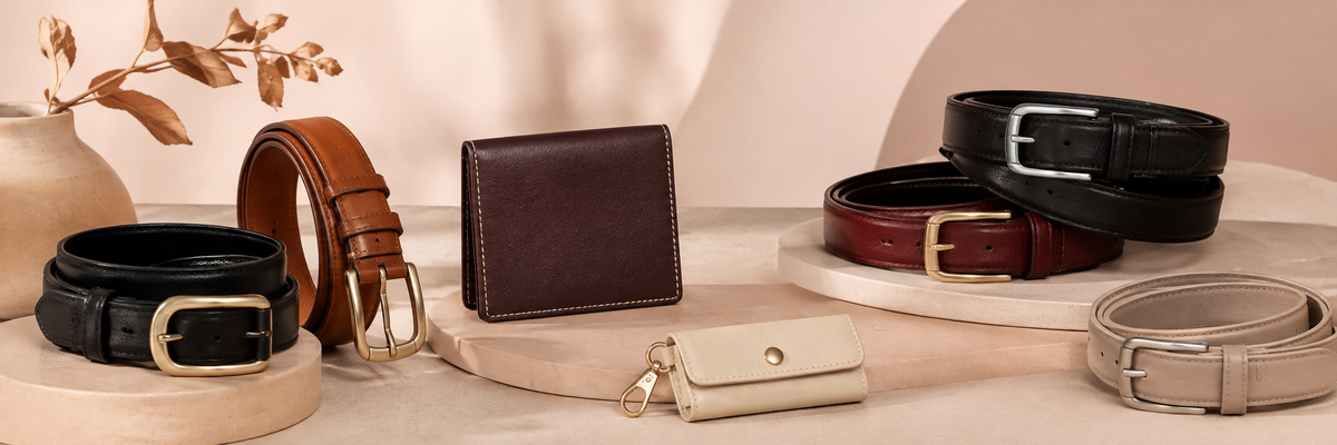 Genuine leather belts, wallets and everyday accessories for women