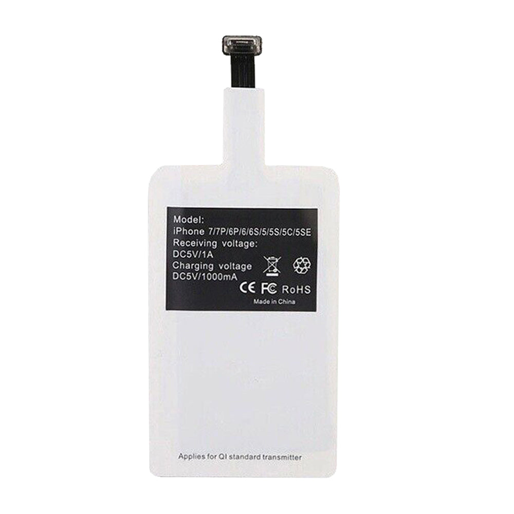 Universal Qi Wireless Charger Receiver Fit for Non-wireless Apple Phones