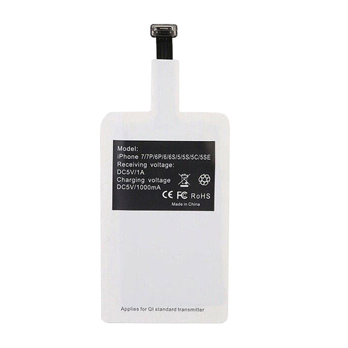 Universal Qi Wireless Charger Receiver Fit for Non-wireless Apple Phones