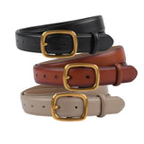 Classic Leather Belts for Women, Joyreap Genuine Leather Women's Belts with Gold Buckle – detail 7