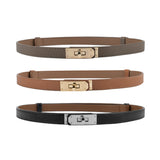 Luxury Cow Leather Women Waist Belt Slim Corset Strap Dress Shirt Belt – detail 7