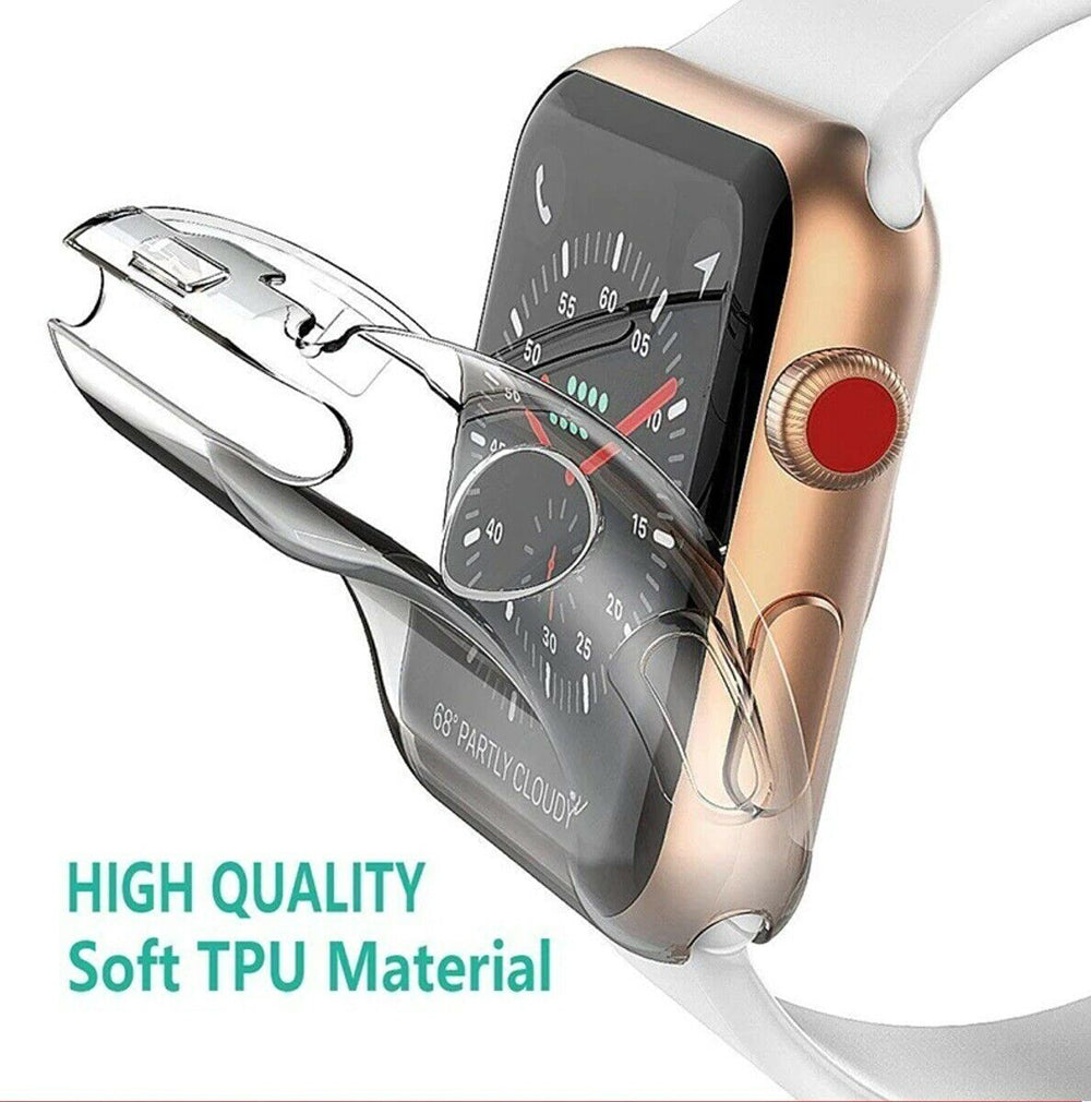For Apple Watch Full Cover iWatch Series 7 SE 6 5 4 3 2 Clear Case – detail 3