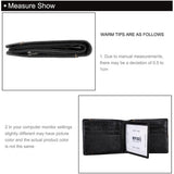 Alternate view of Men's Genuine Leather Bifold Wallet RFID Blocking Card Holder Zipper Coin Purse
