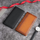 Alternate view of 100% Genuine Leather Men's Wallet RFID Blocking Card Holder Bifold and Long Wallets