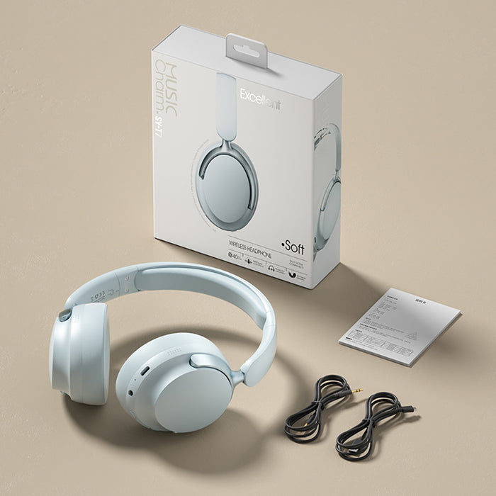 JR SY-T7 Bluetooth 5.4 Over-Ear Headset Wireless Headphones with Noise Cancelling Mic