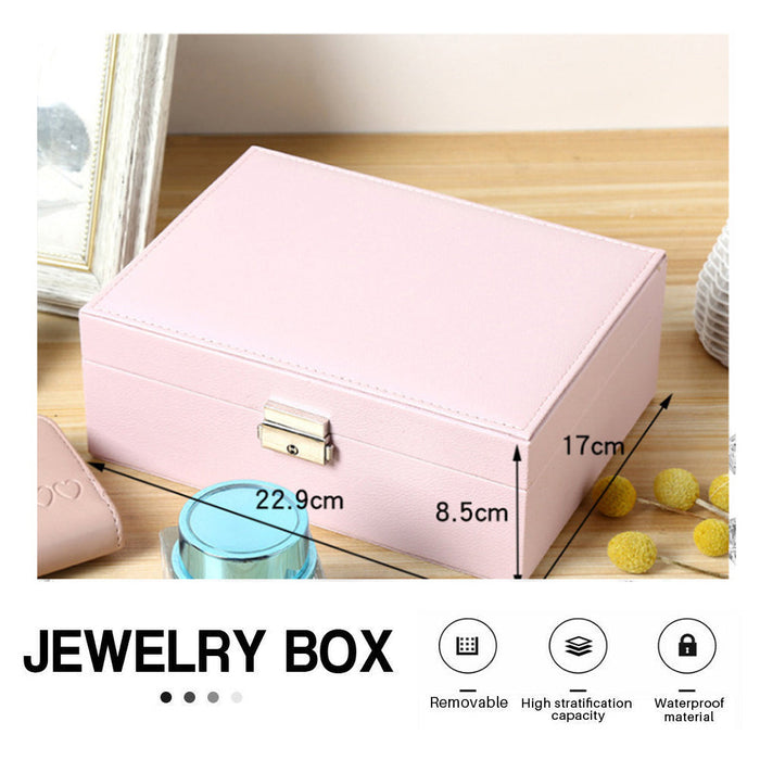 Jewelry Box Organizer Case Holder Storage Earring Ring Display Box