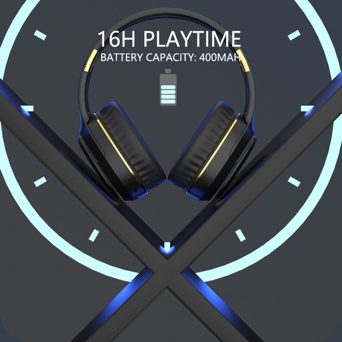 JR H6 Foldable Bluetooth 5.3 Wireless Headphone Over Ear Active Noise Cancelling Deep Bass