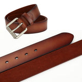 New Cowhide Leather Men Belt Pin Buckle Luxury Male Belts – detail 6