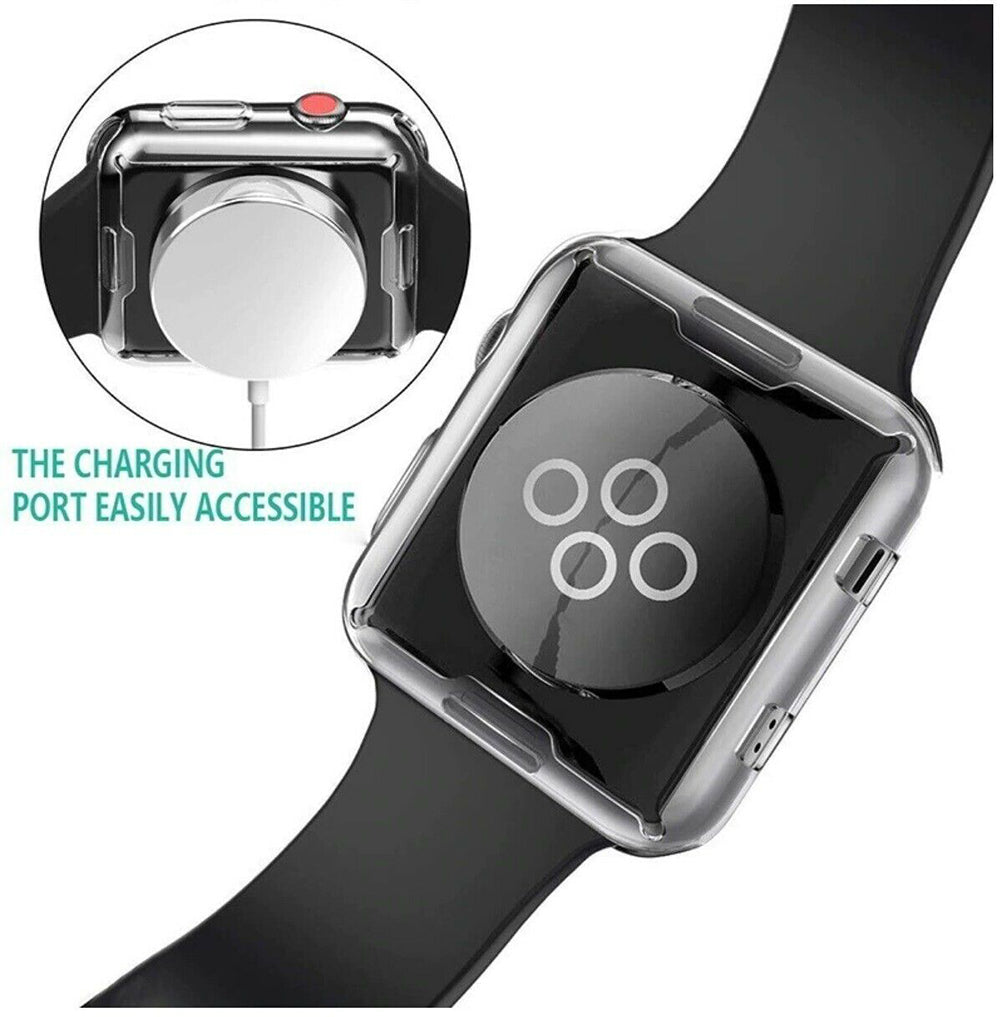 For Apple Watch Full Cover iWatch Series 7 SE 6 5 4 3 2 Clear Case – detail 5