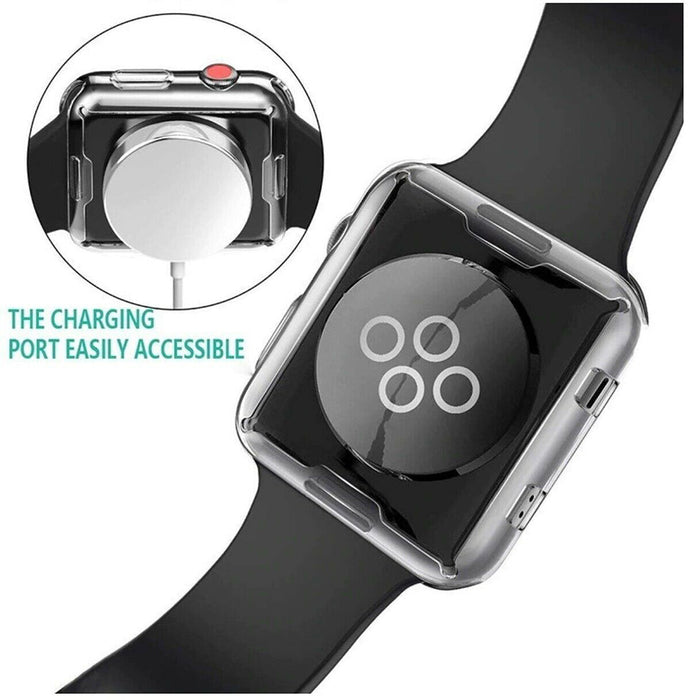 For Apple Watch Full Cover iWatch Series Clear Case