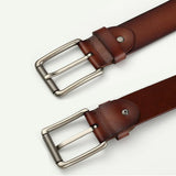 New Cowhide Leather Men Belt Pin Buckle Luxury Male Belts – detail 5