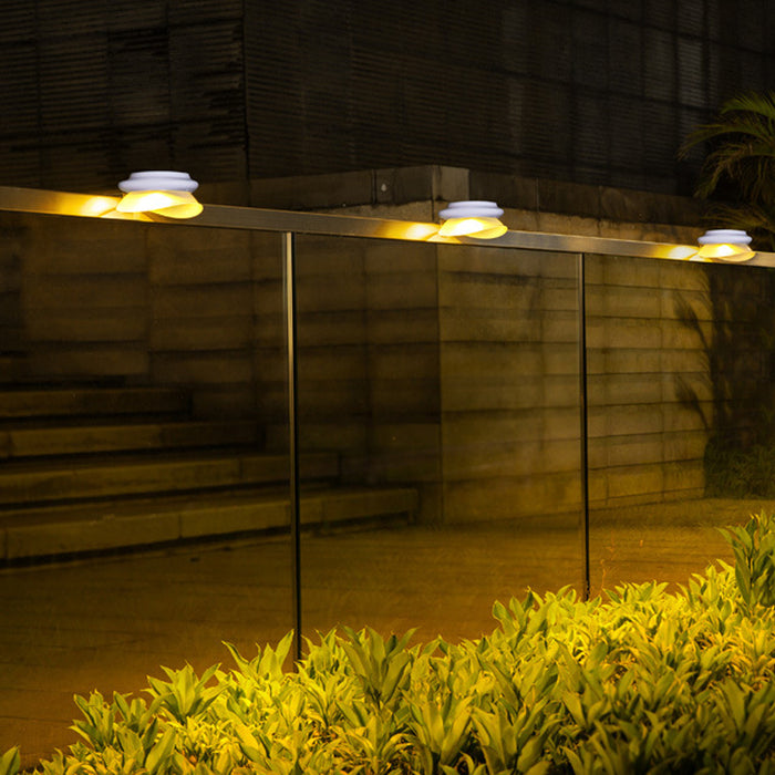 2PCS Monocrystalline solar panel LED Wall Lights for Fence Garden