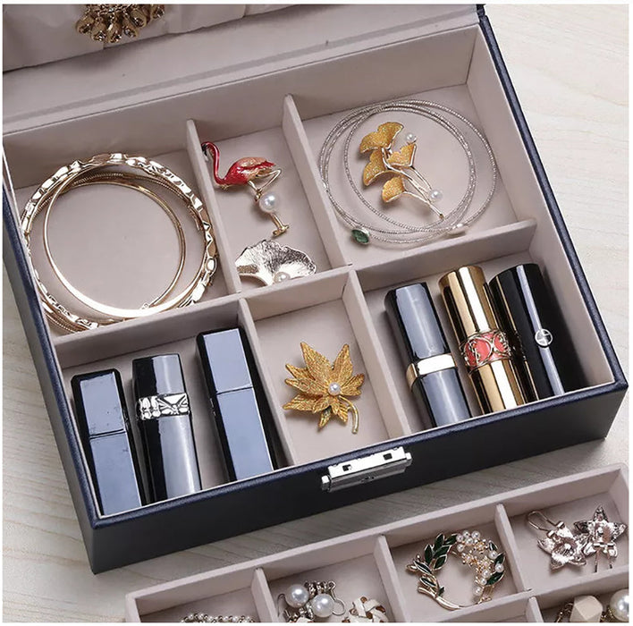 Jewelry Box Organizer Case Holder Storage Earring Ring Display Box