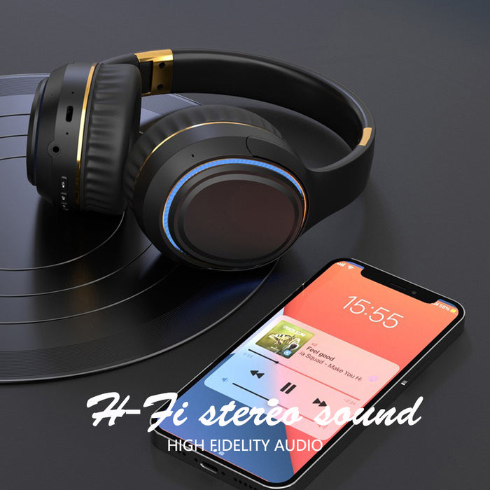 JR H6 Foldable Bluetooth 5.3 Wireless Headphone Over Ear Active Noise Cancelling Deep Bass