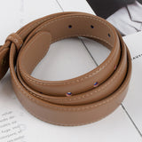 Classic Leather Belts for Women, Joyreap Genuine Leather Women's Belts with Gold Buckle – detail 5
