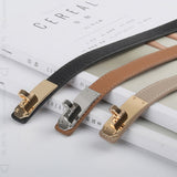 Luxury Cow Leather Women Waist Belt Slim Corset Strap Dress Shirt Belt – detail 5
