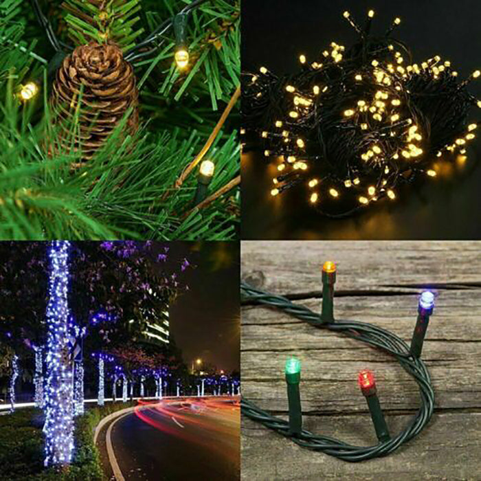 Solar Fairy String Led Lights 12M-32M Outdoor Garden Christmas Party Decor