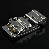 Adjustable Slide Luxury Leather Belt For Men's Automatic Buckle Ratchet Business Dress Belts – detail 4
