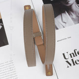 Luxury Cow Leather Women Waist Belt Slim Corset Strap Dress Shirt Belt – detail 6