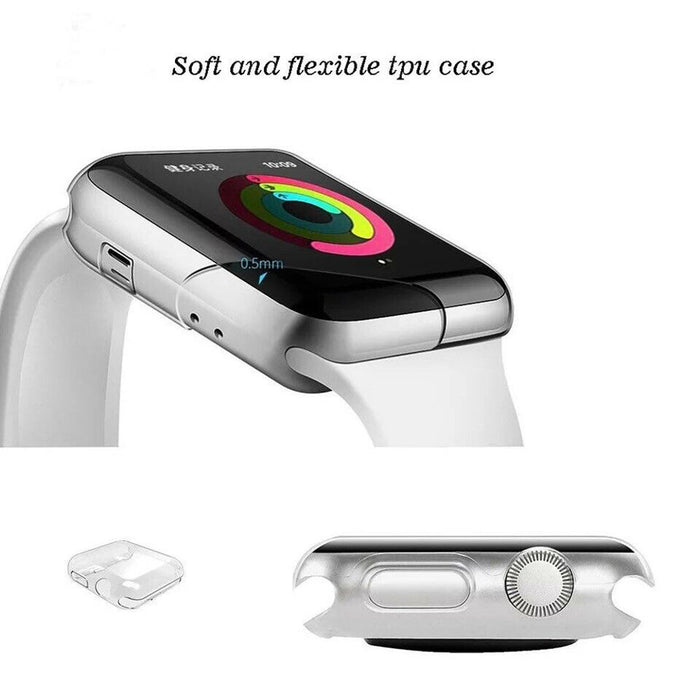 For Apple Watch Full Cover iWatch Series Clear Case