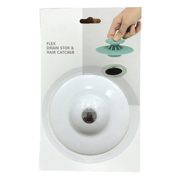 3Pcs Silicone Bath Sink Strainer Waste Plug Floor Drain Filter Hair Catcher Stopper