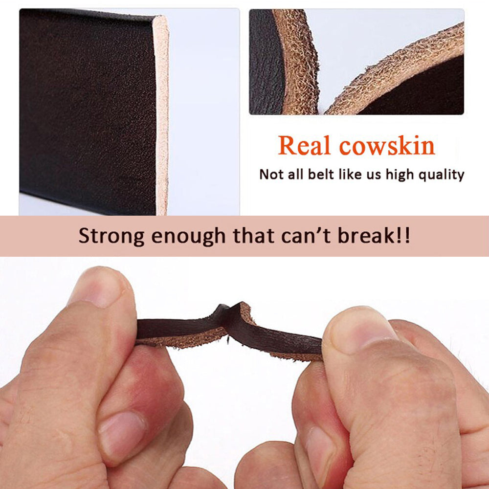 Genuine Leather For Men Pin Buckle Belts Cowskin Casual Belts Business Belt