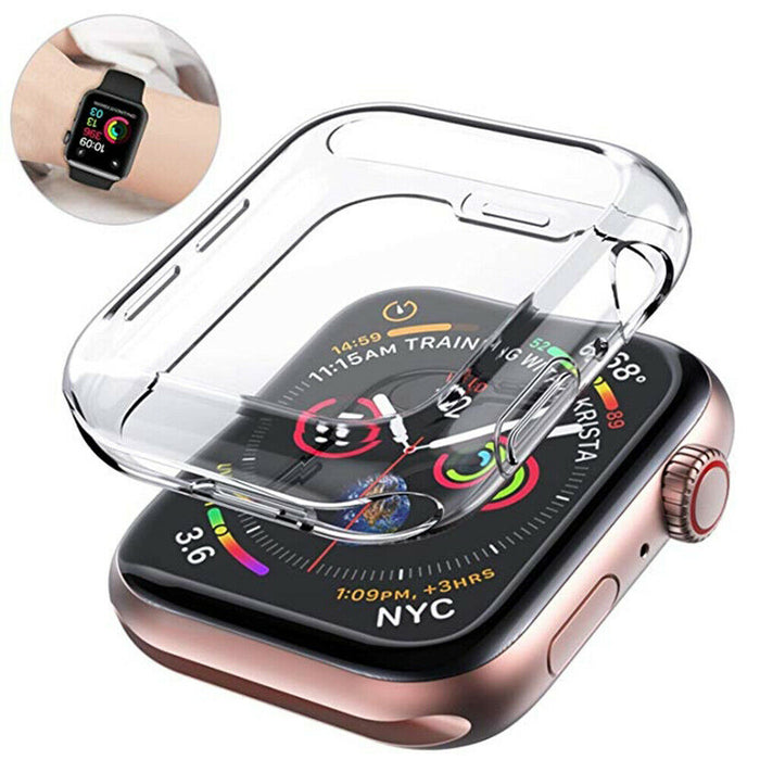 For Apple Watch Full Cover iWatch Series Clear Case