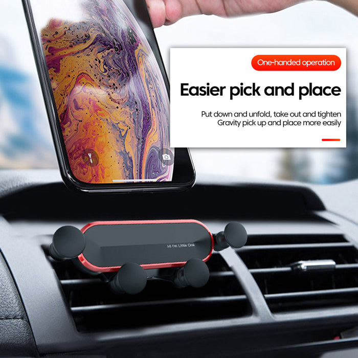 Car Phone Holder Metal Gravity 360 Universal Rotation Ball Air Vent Cellphone Stand