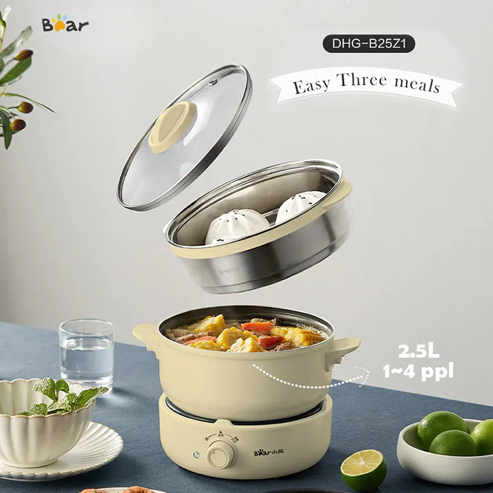 BEAR 2.5L Multifunction Cooking Pot Electric Hot Pot SAA Approved