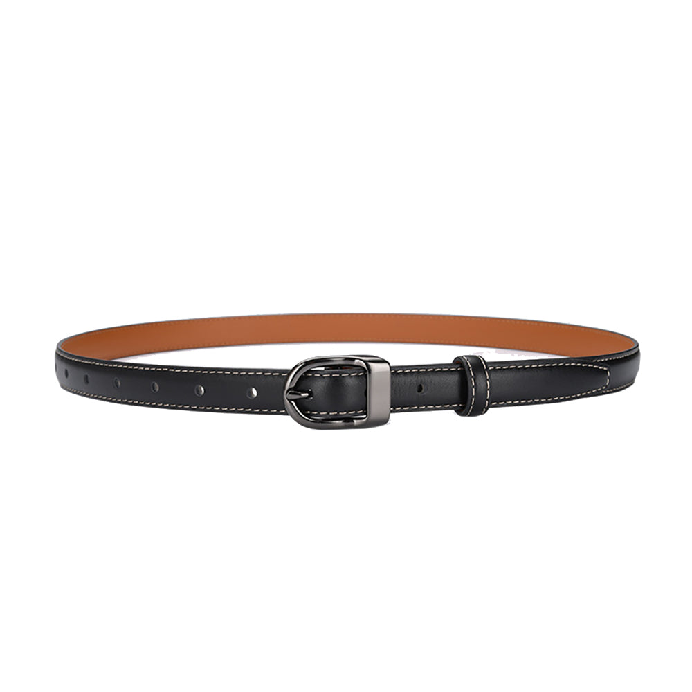 Luxury Top Layer Cow Leather Belt Women's Simple Decorative Jeans Belt Versatile Fashion Thin Belt – detail 10