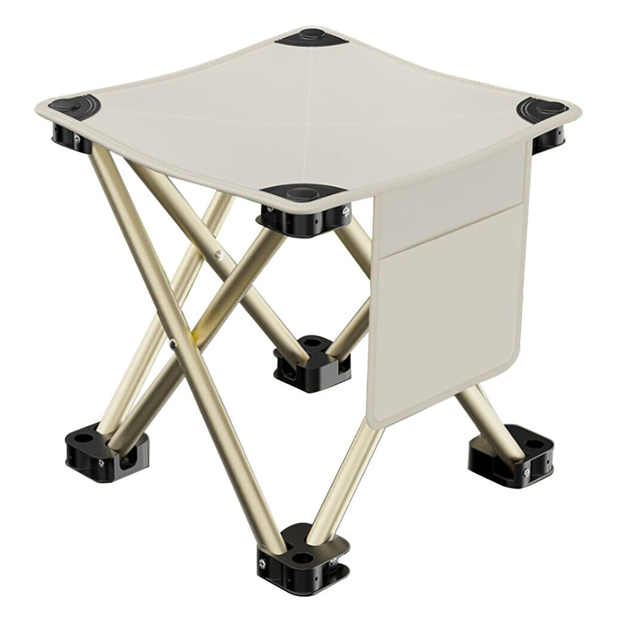 33cm Outdoor Aluminium Alloy Folding Stool Picnic Camping Stool With Storage Bag