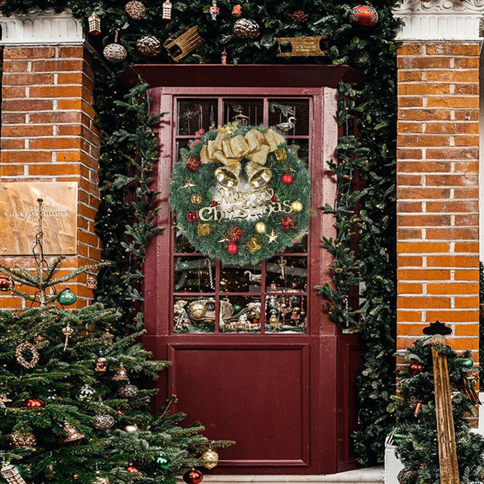 Christmas Wreath Door Garland Decoration Front Door Hanging Flowers Tree Décor