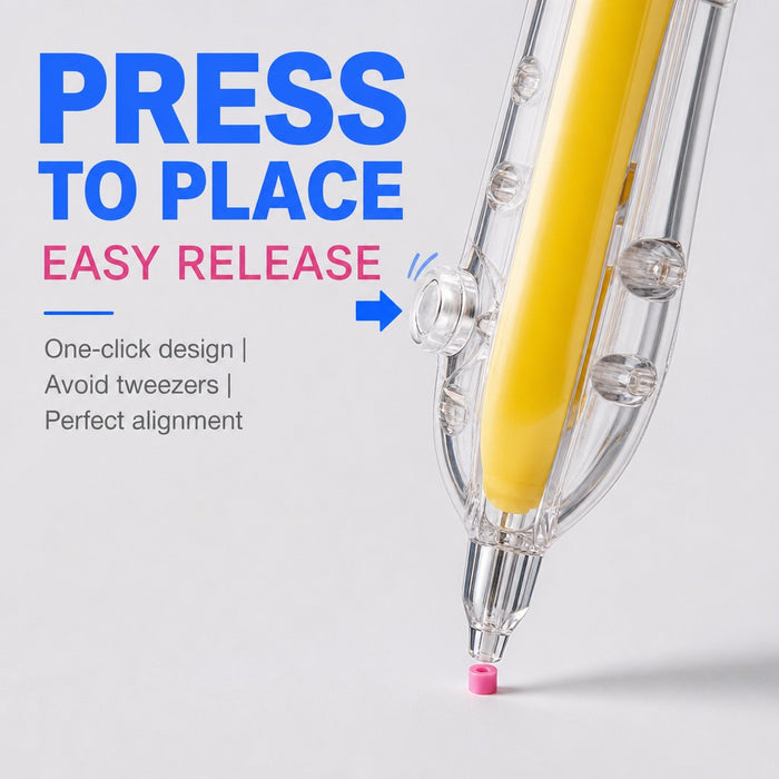 6-Pack Upgraded 2.0 Fuse Bead Dispenser Pens Smooth Press-to-Release Bead Tools