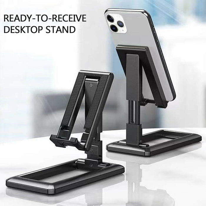 Universal foldable adjustable desktop stand for mobile phone tablet iPad