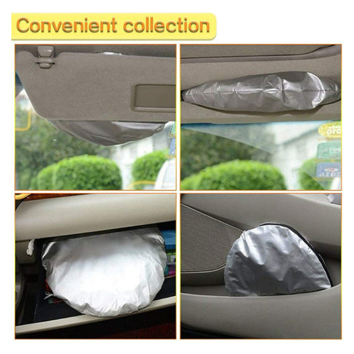 Set of 6 Auto Front Rear Windshield Side Window Sun Shade Car Visor Cover Block