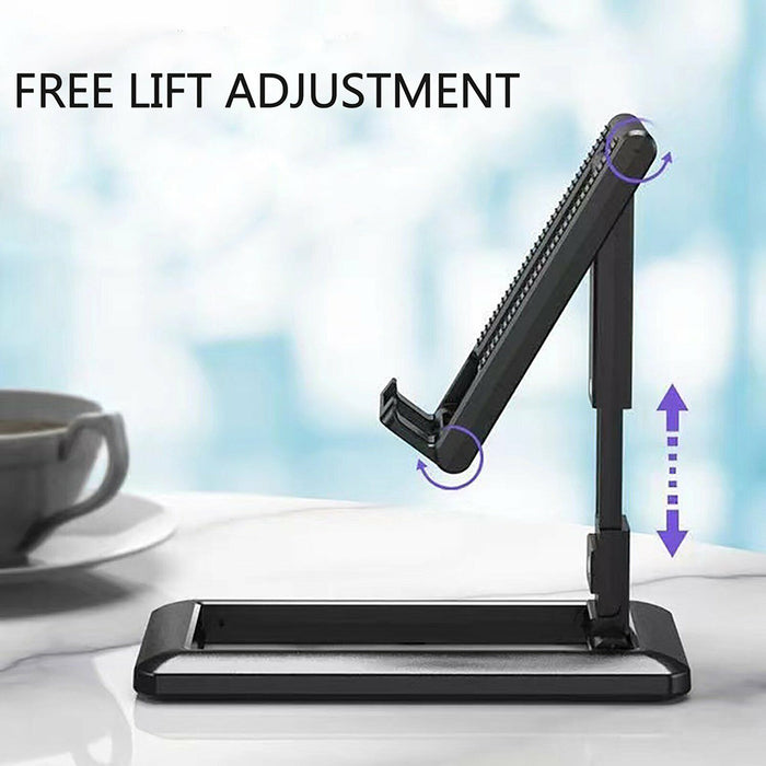 Universal foldable adjustable desktop stand for mobile phone tablet iPad