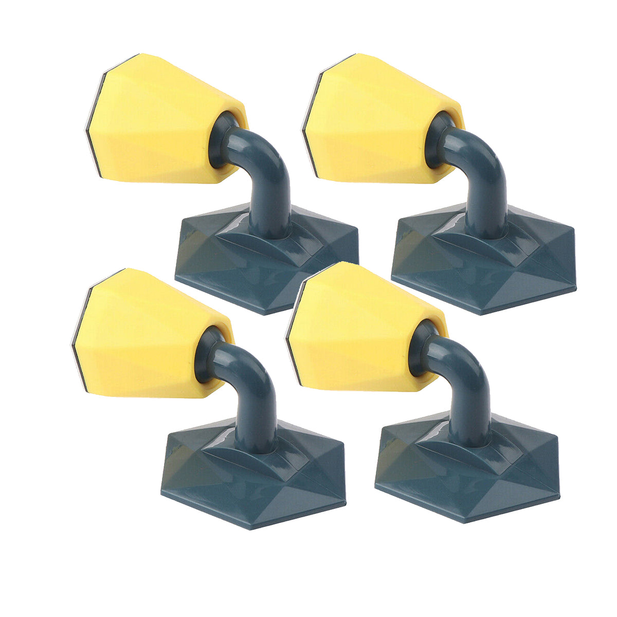 4Pcs Door Stopper Wall Protector Silicone Door Self Adhesive Silent Suction Stoppers