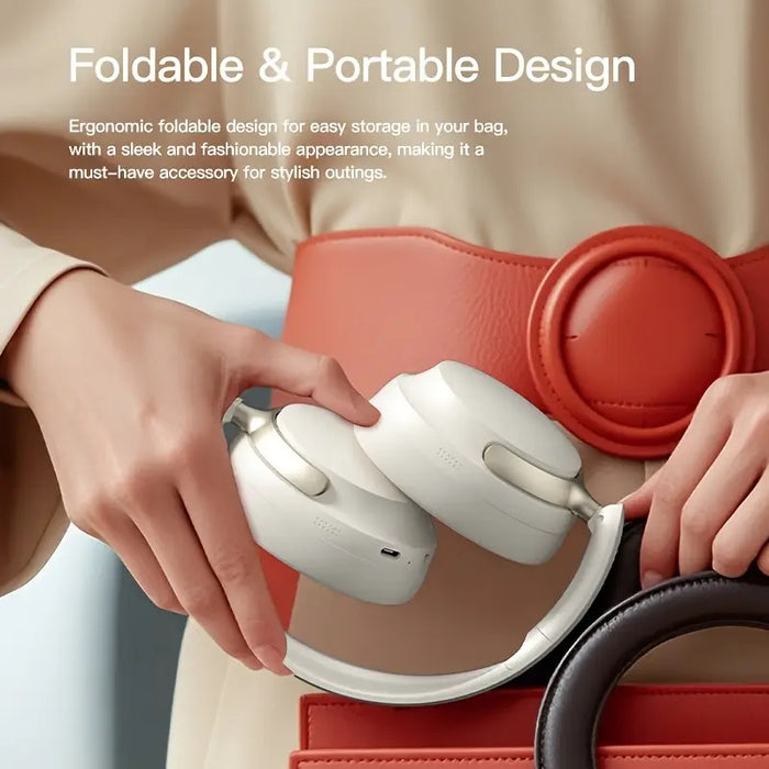 JR SY-T7 Bluetooth 5.4 Over-Ear Headset Wireless Headphones with Noise Cancelling Mic