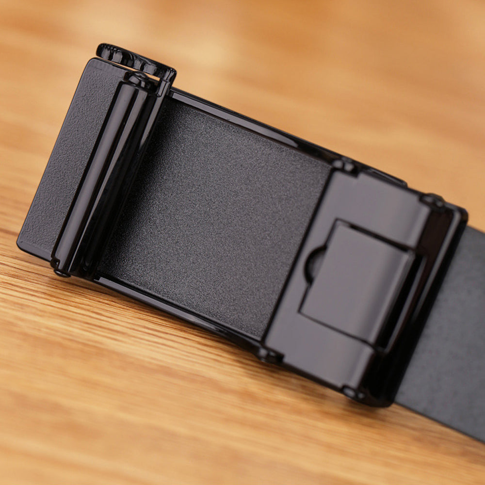 Genuine Cowhide Embossed with Crocodile Pattern Belt  Luxury Business Automatic Belts