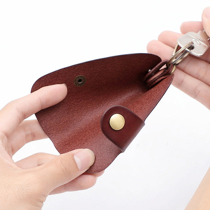 Genuine Leather Wallet Purse Bag Case Holder Key Ring Pouch Bag Safe Hanger