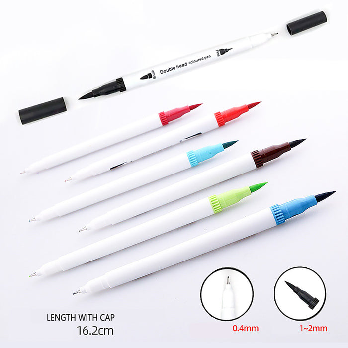 60 Unique Colors Double Head Acid- Free Non-Toxic Coloured Pens