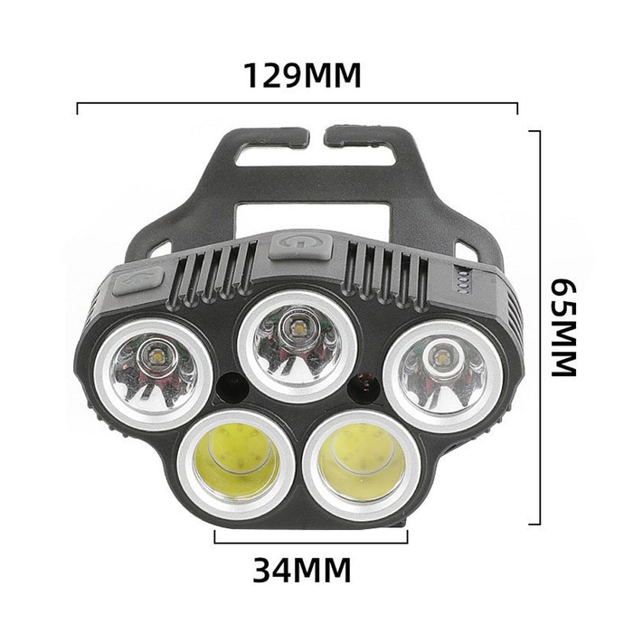 6 Modes LED Head Torch Induction Headlight Camping COB Infrared Strong Lights