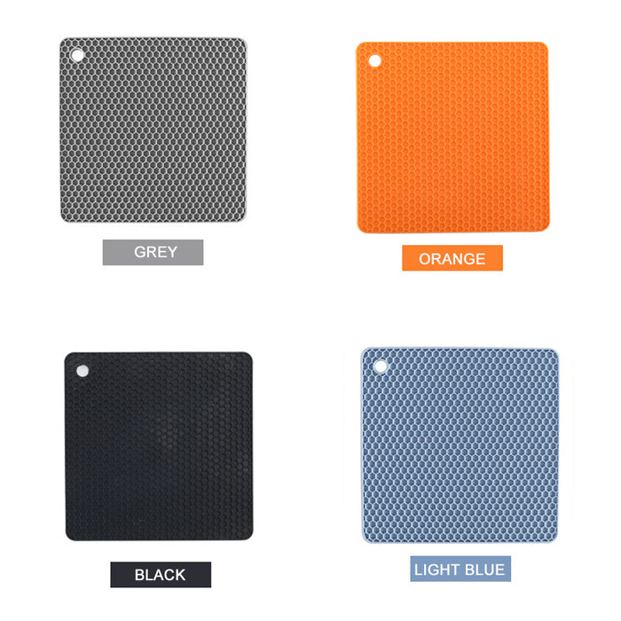 4 Pack Multi Purpose Silicone Insulation Mat Heat-Resistant Dishes Pads