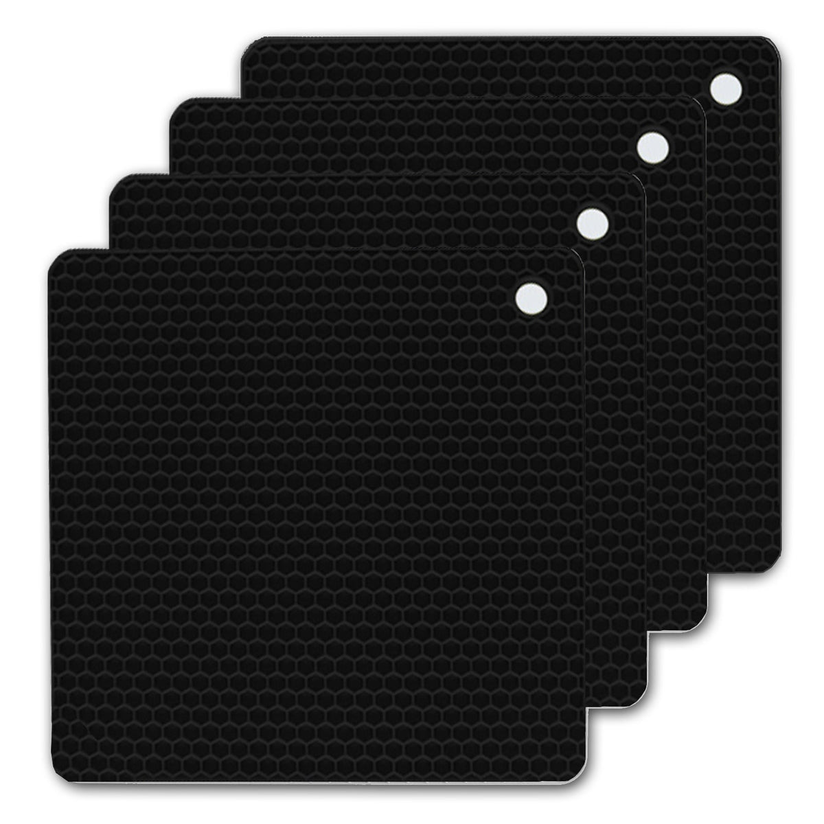 4 Pack Multi Purpose Silicone Insulation Mat Heat-Resistant Dishes Pads – detail 10