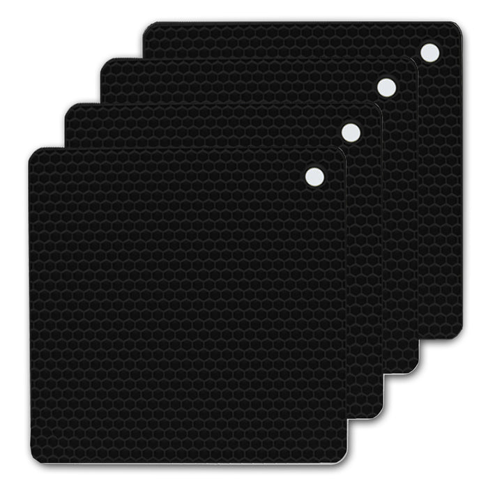 4 Pack Multi Purpose Silicone Insulation Mat Heat-Resistant Dishes Pads