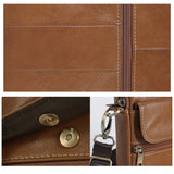 Genuine leather men's crossbody bag oiled wax leather Satchel Crossbody Bag – detail 7