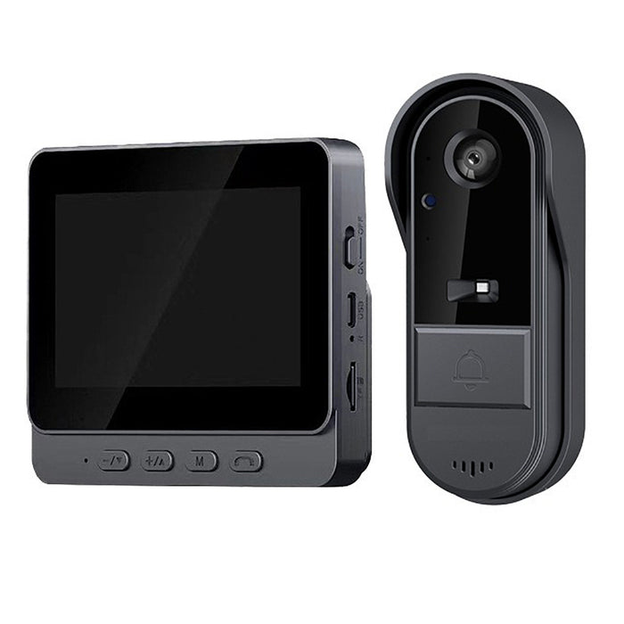 Smart Wireless Video Doorbell with 4.3" Screen HD 8MP Camera Night VisionTwo-Way Audio IP65
