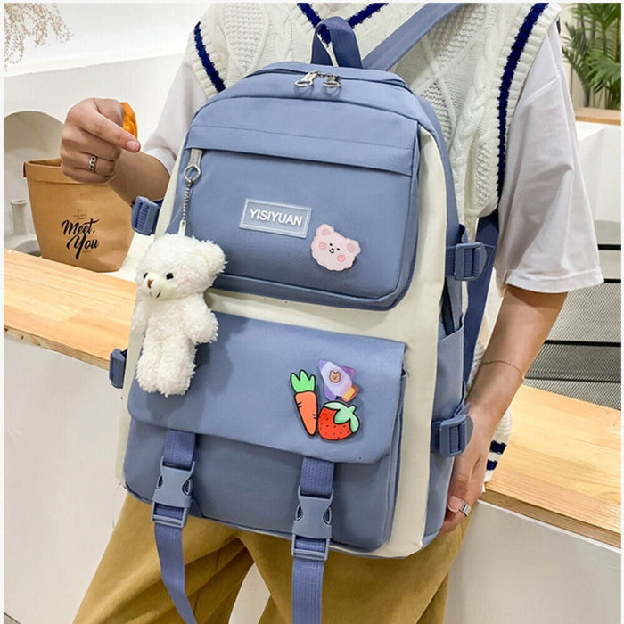 5PCS Backpack Schoolbag Set Multipurpose Travel Bag Shoulder Bag Series01