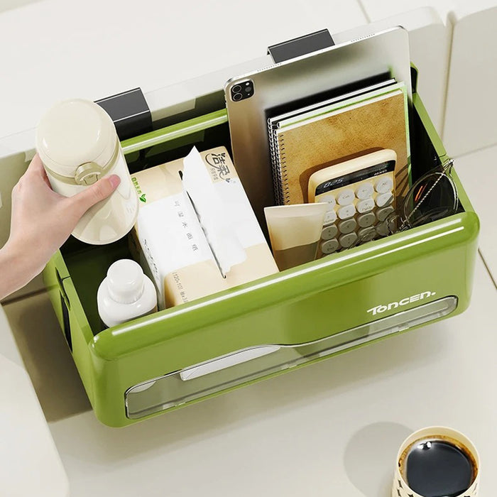 Foldable Hanging Storage Box No Drilling Required Wall-mounted Organizer